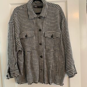 Zara woven shacket